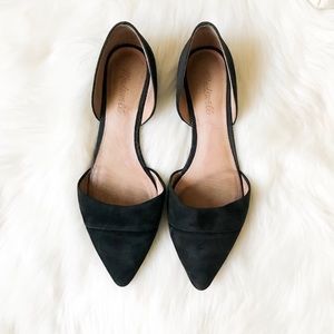 Madewell D'Orsay Black Suede 8.5